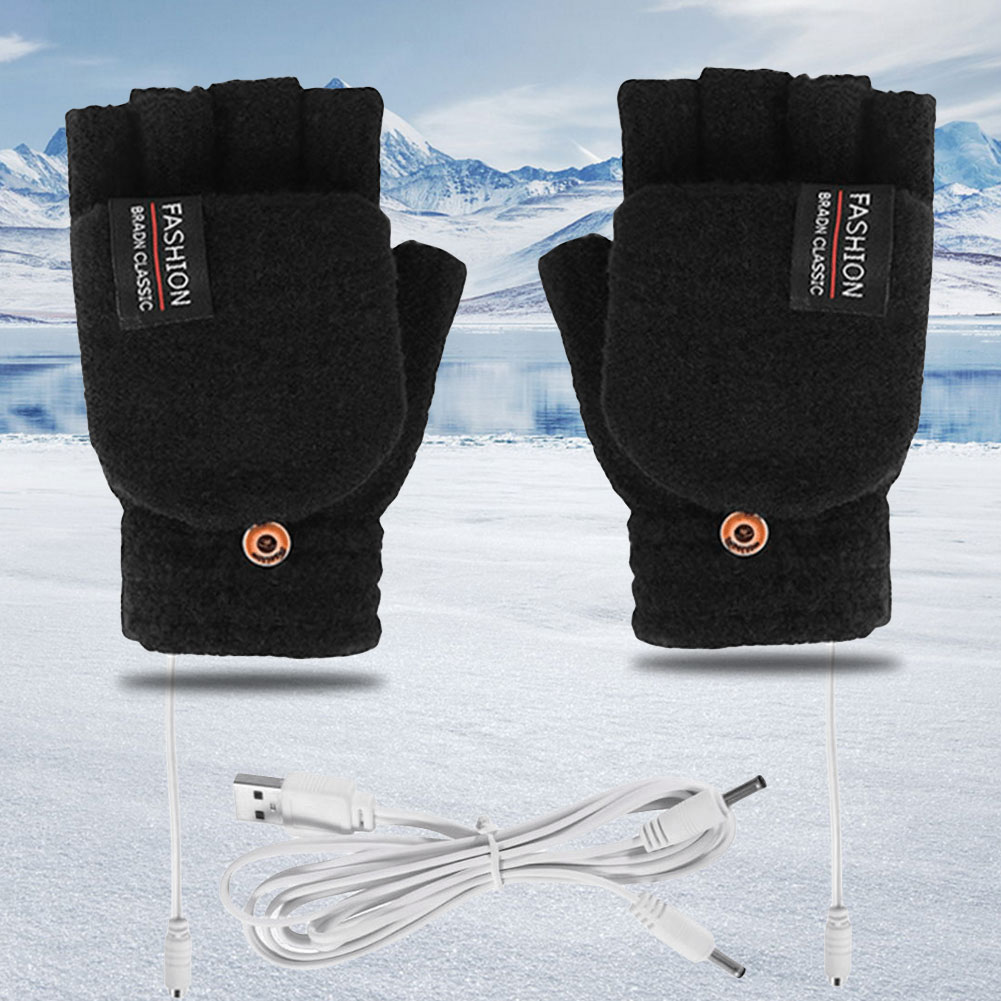 Heated Gloves Electric - Guanti riscaldanti a doppia faccia, lavabili