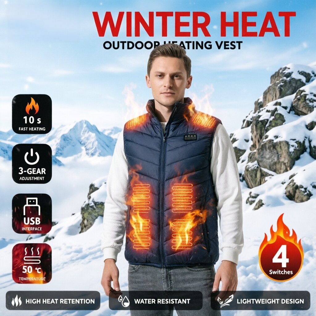 Gilet riscaldato elettricament - Winter Clothing Hiking recensione e prezzo